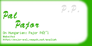 pal pajor business card